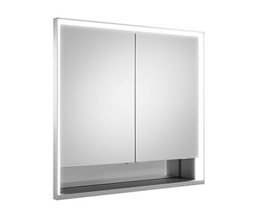 spoguļskapis ar apgaismojumu Royal Lumos, 800x165 mm, h=735 mm, 2D, iebūvējams